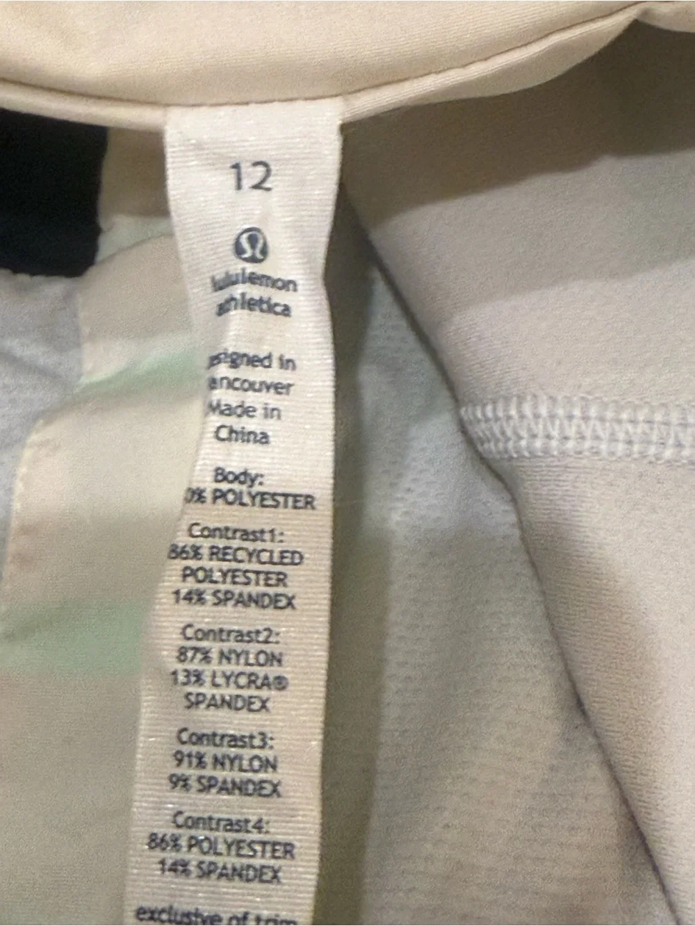 Lululemon. *Rare* Seawheeze Track Attack Jacket. Mint/White/Black. Size 12.